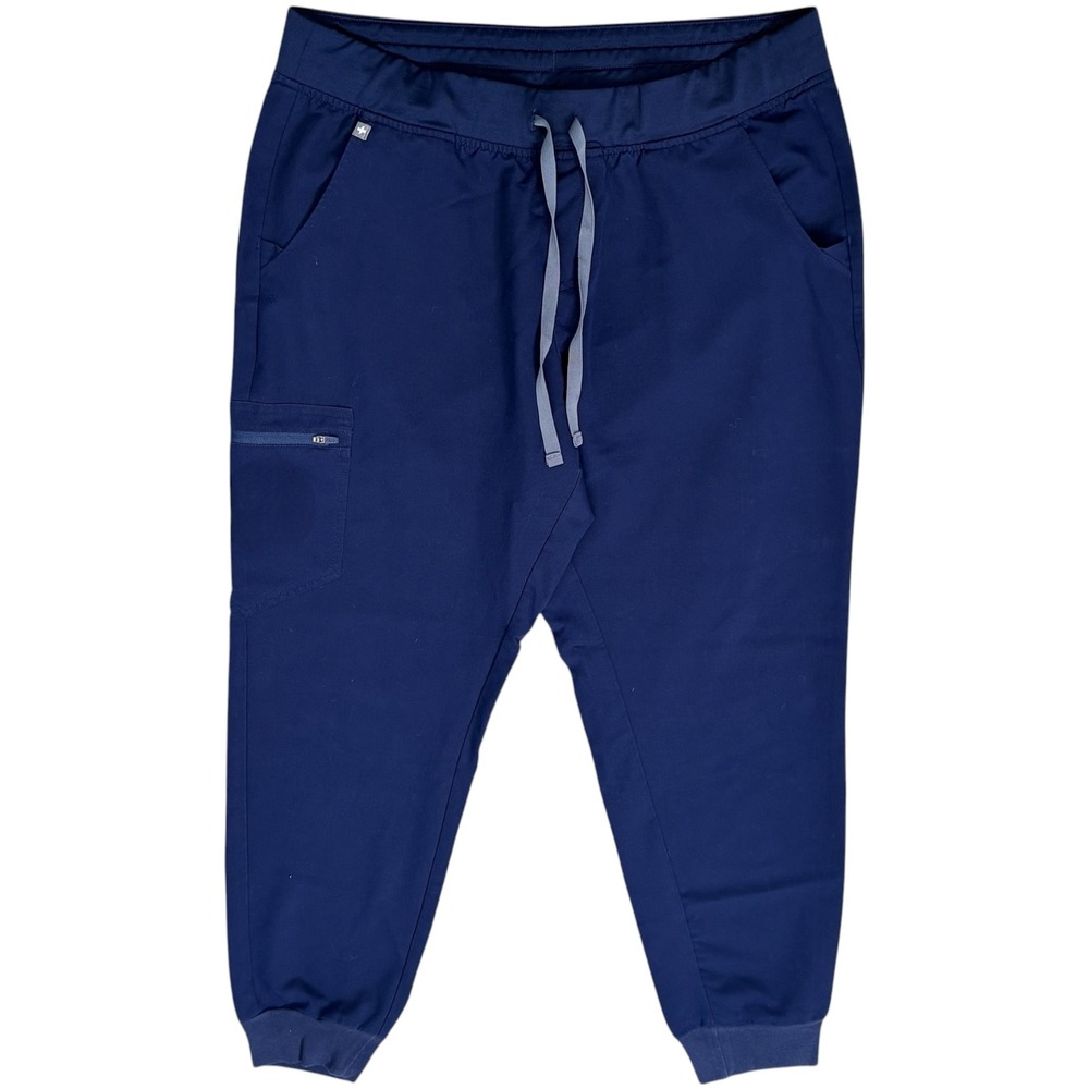 FIGS Zamora Jogger Scrub Pants Navy Blue Technical Collection XL W18SW2005